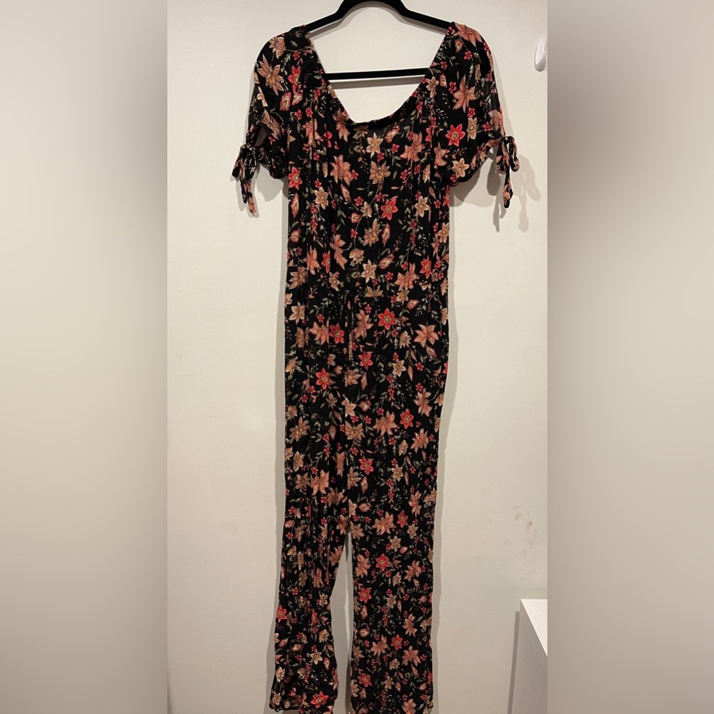 Floral Off the Shoulder Jumpsuit
